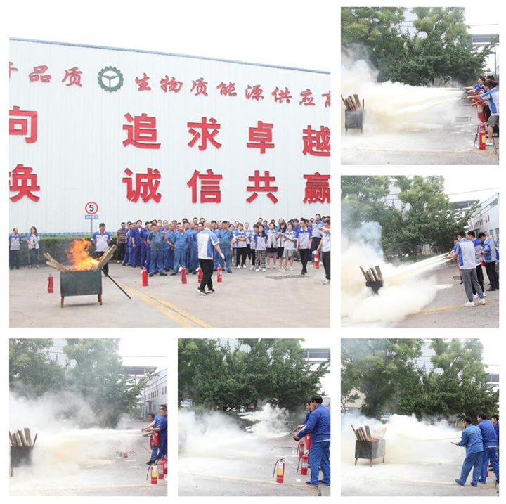 隨后，集團(tuán)消防安全員為廣大職工講解滅火器和消防水槍的使用方法，并現(xiàn)場演示。廣大員工積極參與到教學(xué)演練當(dāng)中，進(jìn)一步鞏固消防培訓(xùn)知識。